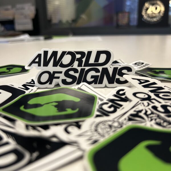 a world of signs stickers