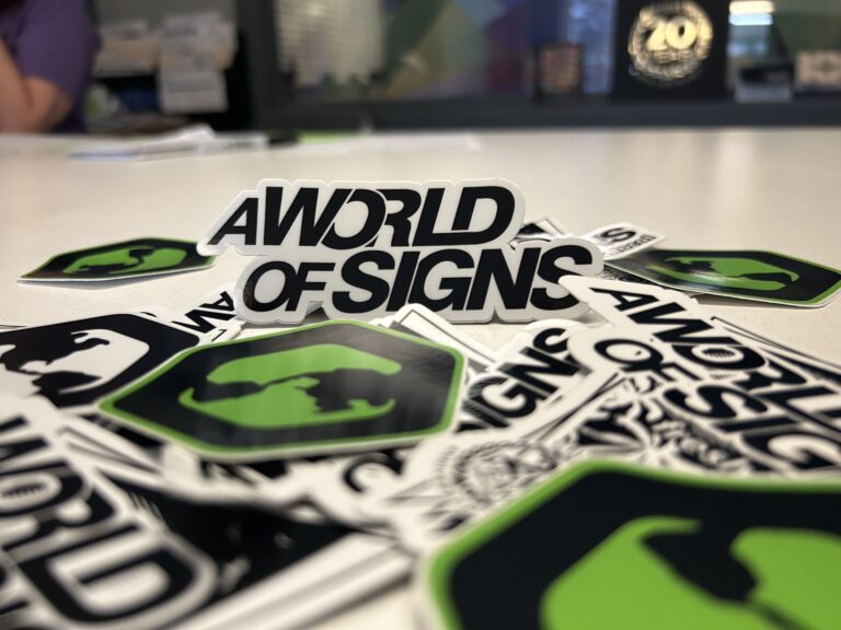 a world of signs stickers